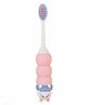 StarAndDaisy Cute Dino Toothbrush for Kids  Soft Bristle Tooth Brush for Toddlers with Silicone Grip and Spilt Bristle Design (Round Pink)