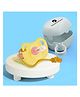 StarAndDaisy Soft Silicone Baby Pacifiers with Unique Shape to Support Psychological Breathing, Teether & Pacifier for Newborns with PP box and Anti-lost chain (Yellow-Grey)