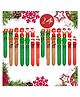 Elecart CuteChristmas gifts 10 In 1 Color Pen Retractable Ball Point Pen Pack of 24 - Multicolor