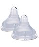 Vega Baby Wide Neck Medium Size Nipples Pack of 2 - White