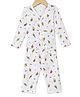 The Boo Boo Club  Muslin Full Sleeves  Ice Cream Candy Printed Coordinating Night Suit - White