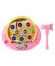 Fiddlerz Crazy Hamster Whack A Mole Game for Old Boys Girls Interactive Pounding Toy for Kids with Sound & Light - Pink