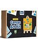 Mini Leaves Mini Canvas Craft Art Paint Diy Kit for Beginner  Set of 4