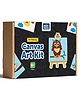 Mini Leaves Mini Canvas Art Paint DIY Kit for Beginner  Set of 4