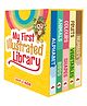 My First Learning Library for Kids Boxset of Board Books with 8 topics Alphabet Numbers, Animals and Birds, Colours and Shapes, Fruits and Vegetables  Pack of 5 Books - English