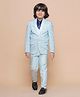 AJ Dezines Full Sleeves Graph Checked Shawl Collared Coordinating 5 Piece Suit Set - Pink