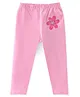 Babyhug Cotton Lycra Full Length Floral Printed Leggings Pack of 3 - Pink & Cream