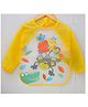 Yellow Bee Polyester Monkey Print Art Smock with Adjustable Closure for Boys White and Yellow