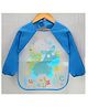 Yellow Bee Polyester Donkey Print Art Smock with Adjustable Closure for Boys  White and Blue