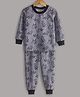 Hugsntugs Full Sleeves Fox Printed  Tracksuit - Grey