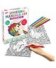 Little Berry Unicorn Mandala Art Colouring Kit With 24 Big Sheets and 12 Sketch Pens for Girls & Boys - Multicolour