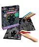 Little Berry Neon Fashion Mandala Art Colouring Kit With 24 Big Sheets, 12 Sketch Pens and Glitter Tubes for Girls & Boys - Multicolour