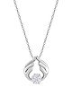 Touch925 Forest Antlers Necklace With Pendant For Women And Girls - Silver