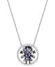 Touch925 Joyful Girl Stone Necklace With Pendant For Women And Girls - Multicolor