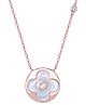 Touch925 Petite Gold Charm Necklace With Pendant For Women And Girls - Rose Gold