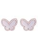 Touch925 Rose Gold Butterfly Stone Set For Women And Girls - Rosegold