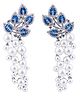 Touch925 Emerald Branches CZ Leaves Earrings For Women And Girls - Green