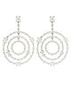 Touch925 Radiant Circle Elegance Earrings For Women And Girls - White
