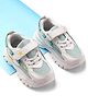 Cute Walk by Babyhug Solid Sneakers with Velcro Closure - Light Green & White