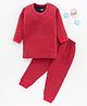 Bodycare Cotton Full Sleeves Thermal Set - Red