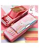 Vworld Multifunctional Pencil Box for  - Pink