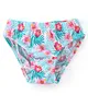 Babyhug 100% Cotton Panties With Floral Print Pack Of 3 - Blue & Pink