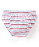 Babyhug 100% Cotton Panties With Floral Print Pack Of 3 - Blue & Pink