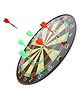 YAMAMA Magnetic Dart Board Game For Kids With 6 Soft Magnet Darts Indoor And Outdoor Games For Kids 17 inch - Multicolor