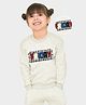 Mi Arcus 30% Cotton 70%  Full Sleeves Friday Embroidered  Winter wear Sweatshirt - Grey