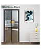 Classic Mosquito Net Magnetic Screen Fiberglass Mesh Curtain Patio Door With Full Frame Hook & Loop 190 x B 85 cm - Black