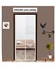 Classic Mosquito Net Magnetic Screen Fiberglass Mesh Curtain Patio Door With Full Frame Hook & Loop - White