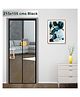 Classic Mosquito Net Magnetic Screen Fiberglass Mesh Curtain Patio Door With Full Frame Hook & Loop 215 x B 105 cm - Black