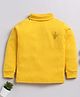 TOONYPORT Full Sleeves Placement Embroidered  Sweatshirt - Yellow