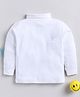 TOONYPORT Full Sleeves High Neck Placement Hand Printed Sweatshirt -  White