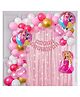 Special You Barbie Theme Birthday Decoration Items Kits with Barbie Theme Foil Balloons Decorative Kit Pink  - Pack of 68 Items