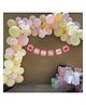 Special You Diy Half Yearly Happy Birthday Decorations with Its My Half Birthday Banner Decorative Kit Pink  - Pack of 87 Items