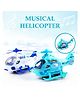 Parteet Musical Battery Operated Helicopter with Flashing Lights and Sounds  Pack of 1 - Blue