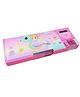 Parteet Mermaid Dual Side Multifunction Pencil Case with Calculator 2 Sharpener and Pen Pencil Holder - Pink