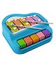 Parteet 2 in 1 Musical Melody Xylophone and 5 Key Mini Piano Toy Nontoxic Non-Battery for Kids Pack of 1 - Blue