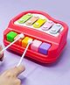 Parteet 2 in 1 Musical Melody Xylophone and 5 Key Mini Piano Toy Nontoxic Non-Battery for Kids (Pack of 1, Red)