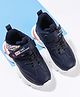 Cute Walk by Babyhug Sneakers With Velcro Closure & Text Print - Navy