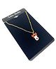 SKD Christmas Theme Reindeer Embellished Pendant Necklace - White