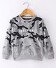 Ollypop Looper Full Sleeves Sweatshirt Text Printed - Nappy Melange