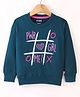 Fido Looper Full Sleeves Sweatshirt Text Printed - Green