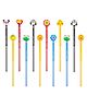 Parteet Thick Strong Grip Pencils Pack of 12-  Multicolor