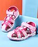 Cute Walk by Babyhug Velcro Closure Sandals  - Pink
