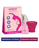 GynoCup Premium Menstrual Cup for Women Small Size With Menstrual Cup Sterilizer Container Pink - Small
