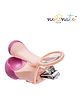 NeonateCare Nail Clipper with Magnifier - Peach