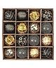 Little Surprise Box 16pcs Black and Gold theme Shimmer Christmas Ball Tree ornaments XMAS Decoration Set.