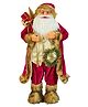 Little Surprise Box, Furry Gold & Maroon Self standing Santa Christmas Table Décor Big